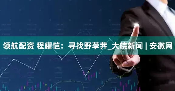 领航配资 程耀恺：寻找野荸荠_大皖新闻 | 安徽网